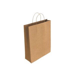 bismark bolsa de papel kraft medidas 37x12x27cm color marron