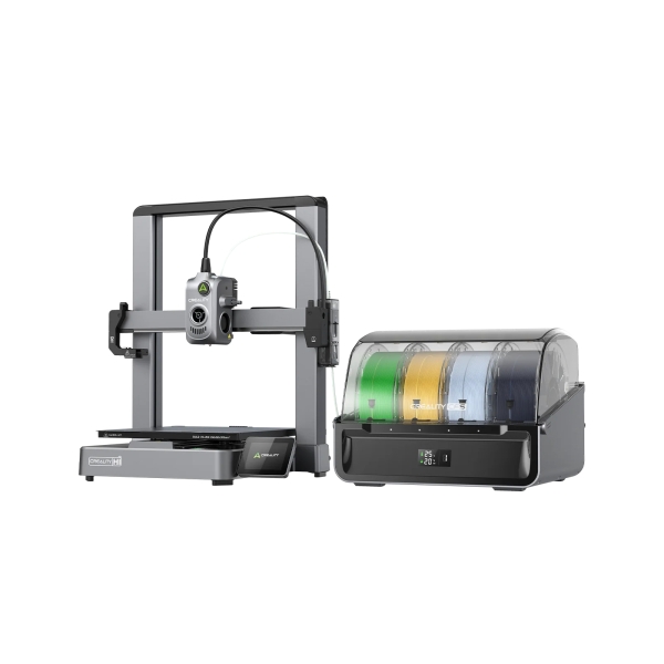 creality hi combo impresora 3d abierta + unidad cfs volumen 26x26x30cm calibraciones automaticas extrusor multifuncional cuerpo metalico velocidad hasta 500 mm/s usb, wifi