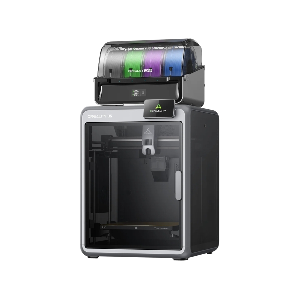 creality k2 combo impresora 3d cerrada + unidad cfs volumen 26x26x26cm impresion de alta velocidad de hasta 600mm/s doble camara ia usb, wifi