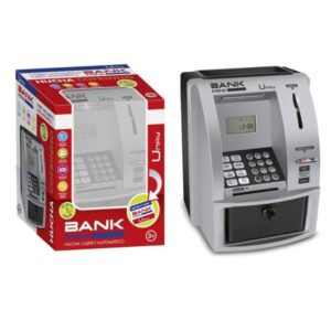 umay hucha electronica diseño cajero automatico contraseña numerica y mini tarjeta de credito cajon extraible
