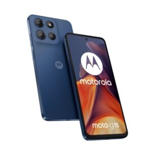 motorola moto g15 smartphone pantalla lcd 6.72" 8gb 512gb camara 50mp bateria 5200mah admite carga de 18w color azul oscuro