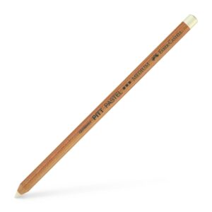 faber castell lapiz pitt pastel 101 pigmentos de alta calidad mina de 4,3mm de grosor color blanco medio