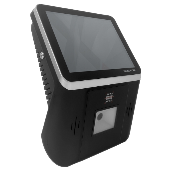 approx appcheckerprice01 verificador de precios 8" lcd rk3566 2gb ram 32gb escaner 1d/2d wifi, lan, bluetooth 5.4 compatible con poe altavoz android 11 color negro