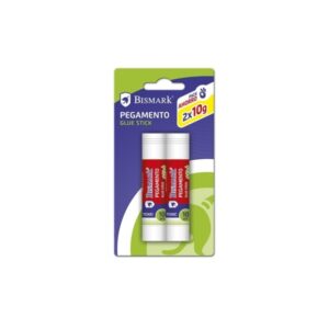bismark pack de 2 barras de pegamento 10gr multiusos sin disolventes uso escolar