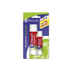 bismark pack de 1 barra de pegamento 40gr + 1 barra de 10gr gratis multiusos sin disolventes uso escolar