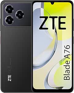 zte blade a76 smartphone pantalla 6,75" 4+8 gb ram 128 gb 90 hz camara 50 mp bateria 5000 mah color negro
