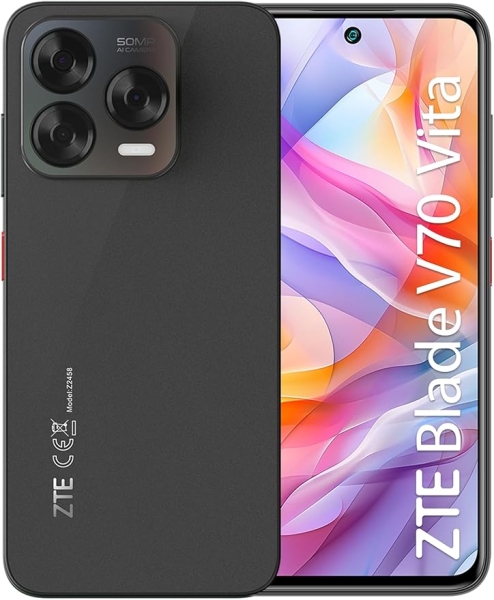 zte blade v70 vita smartphone pantalla 6,7" 8+12 gb ram 256 gb 90 hz camara 50 mp bateria 5000 mah color gris