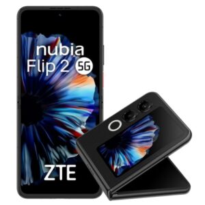 zte nubia flip 2 5g smartphone plegable pantalla 6,9" 8+12gb ram 256 gb camara 50 mp 120 hz color negro