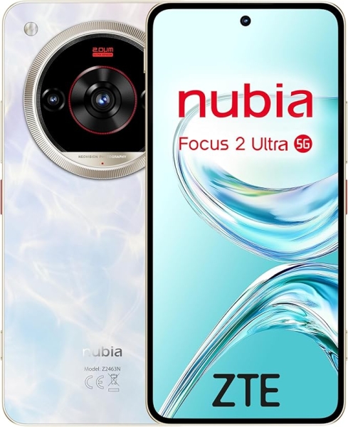 zte nubia focus 2 ultra 5g smartphone pantalla 6,8" 8+12 gb ram 512 gb 120 hz bateria 5000 mah color blanco