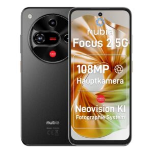 zte nubia focus 2 5g smartphone pantalla 6,7" 8+12 gb ram 256 gb 120 hz bateria 5000 mah color negro