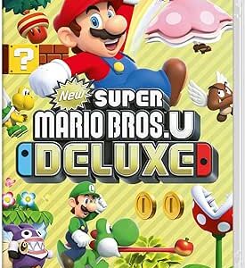 nintendo videojuego new super mario bros. u deluxe para consola nintendo switch genero plataformas 2d/multijugador pegi 3