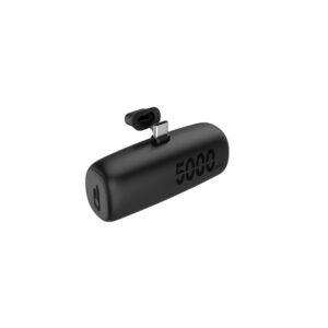 blackbyte by pedro buerbaum bateria lipo externa/powerbank de 5000mah 10w entrada y salida usb c soporte integrado tacto engomado color negro