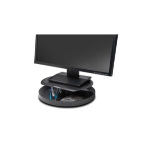 kensington smartfit spin 2 soporte giratorio organizador giratorio admite monitores de hasta 18kg altura ajustable color negro