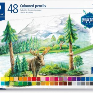 staedtler 146c caja metalica con 48 lapices de colores mina suave colores surtidos
