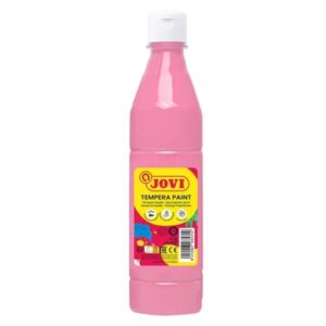 jovi tempera paint tempera liquida 500ml base agua lista para usar alto poder cubriente secado rapido excelente fluidez adherencia en multiples superficies color rosa