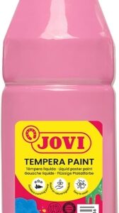 jovi tempera paint tempera liquida 1000ml base agua lista para usar alto poder cubriente secado rapido excelente rendimiento facil aplicacion color rosa
