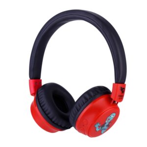 redlox by chuster zombie auriculares bluetooth 5.3 plegables altavoz 40mm bateria 200mah autonomia hasta 28h alcance 10m 32ohm sensibilidad 102db color negro y rojo