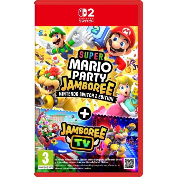 nintendo videojuego super mario party jamboree para consola nintendo switch 2 genero fiesta/multijugador/minijuegos pegi 3