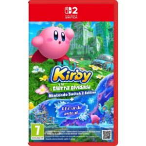 nintendo videojuego kirby and the forgotten land para consola nintendo switch 2 genero plataformas 3d/accion/aventura pegi 7