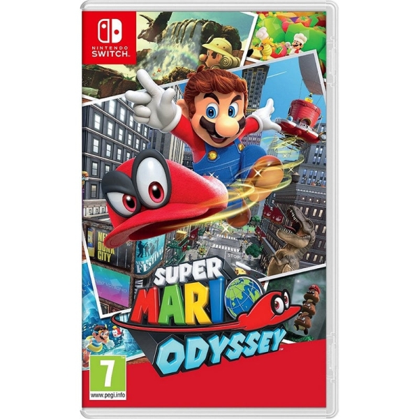 nintendo videojuego super mario odyssey para consola nintendo switch genero aventura/plataformas pegi 7
