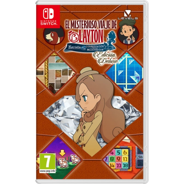 nintendo videojuego el misterioso viaje de layton para consola nintendo switch genero puzles/misterio/aventura narrativa pegi 7