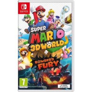nintendo pack de videojuegos super mario 3d world y bowser's fury para consola nintendo switch genero plataformas/aventuras pegi 7