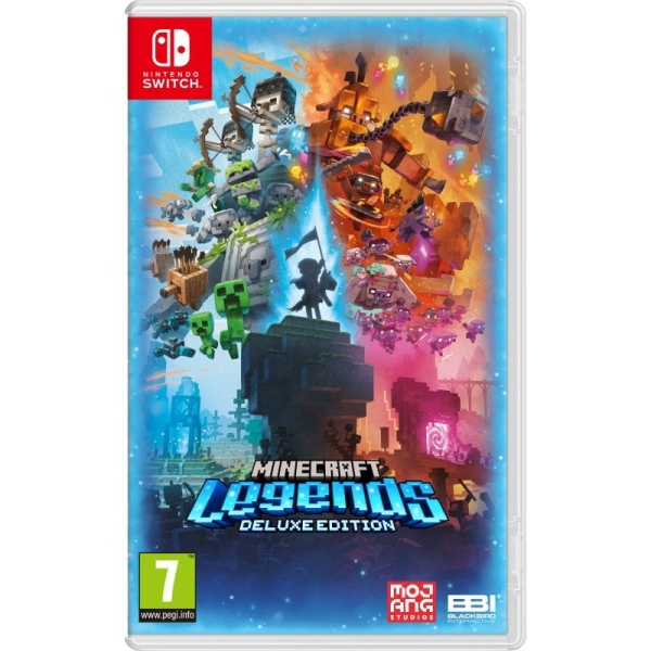 nintendo videojuego minecraft legends dlx para consola nintendo switch genero accion/estrategia pegi 7