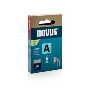 novus a tipo 53 caja de 800 grapas 53/6 galvanizadas patilla de 6mm