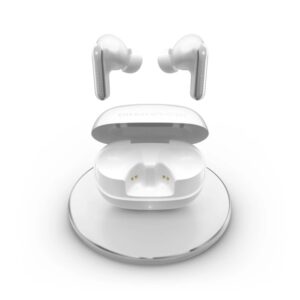 energy sistem serenity anc ultra auriculares true wireless bluetooth 5.4 reduce hasta el 95% de ruido exterior llamadas en estereo 25h autonomia carga qi y usb asistente de voz integrado color blanco
