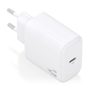 aisens cargador gan 45w usb c pd3.0 qc4.0 color blanco