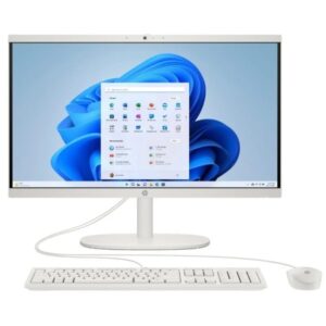hp 22 dg0037ns all in one intel core i3 n300 8gb ddr5 512gb ssd 21.5" fhd windos 11 home color blanco + teclado qwerty (es) y raton