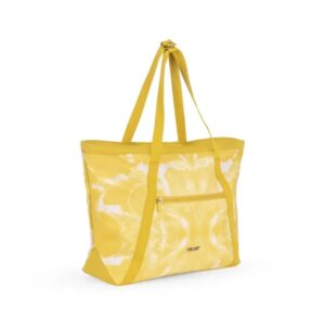 milan coleccion lava bolso shopper 18.5l gran capacidad cierre de cremallera tamaño 52x36x3cm color amarillo
