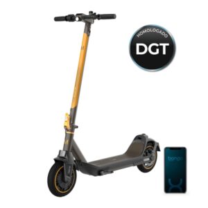 cecotec bongo serie m30 connected coloring tech patinete electrico 700w autonomia 30km ruedas de 8.5” sistema de frenado doble bluetooth velocidad hasta 25km/h color negro y amarillo