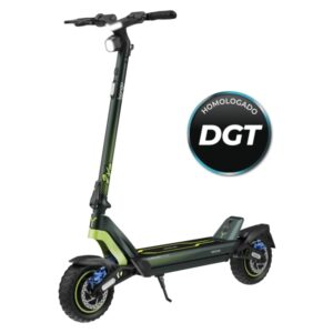 cecotec bongo doble y85 2x2 xxl connected patinete electrico 2100w autonomia 85km doble suspension neumaticos de 10" frenos disco y e abs homologacion dgt color negro y amarillo