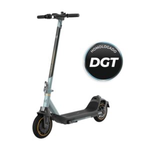 cecotec bongo serie m20 patinete electrico 500w autonomia 20km ruedas 8.5” neumaticas frenado doble seguro pantalla led homologado por la dgt velocidad 25km/h color negro y azul