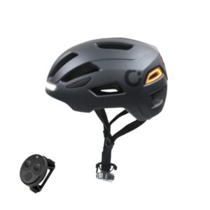 cecotec brainguard flash casco urbano para bicicleta y patinete talla s m intermitentes luz trasera luz frontal ajustable material ligero y resistente carga usb c cable color gris oscuro