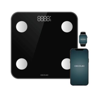 cecotec surface precision smart bascula corporal capacidad hasta 180kg autoencendido y autoapagado medicion precisa compacto ahorro energetico facil de usar color negro