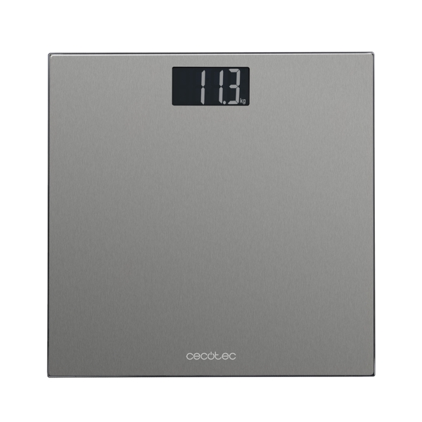 cecotec surface precision 9200 healthy bascula corporal capacidad hasta 180kg 4 sensores acero inoxidable cinta metrica y pilas pantalla lcd antihuellas patas antideslizantes 300x300mm