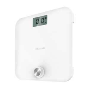 cecotec surface precision 10000 healthy white bascula corporal energia sin pilas 4 sensores de precision cristal templado pantalla lcd autoapagado patas antideslizantes color blanco