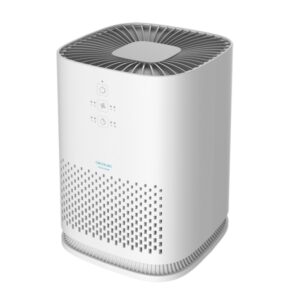 cecotec totalpure 1000 handy purificador de aire potencia de 25w filtro de 3 etapas cobertura hasta 25m3 3 velocidades temporizador programable modo noche silencioso color blanco