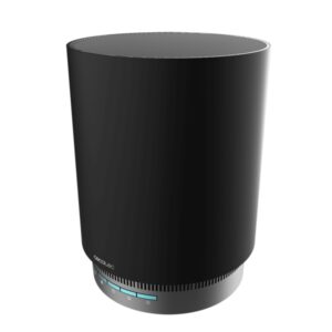 cecotec totalpure 1800 style pro connected purificador de aire potencia de 45w 4 etapas de filtrado control wi fi sensor pm 2.5 modo noche silencioso temporizador programable color negro