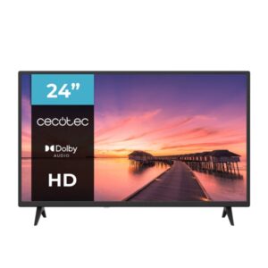 cecotec 0 series 0024 televisor 24" led con resolucion hd pantalla led 24" sonido dolby memoria flash conexiones hdmi y usb color negro