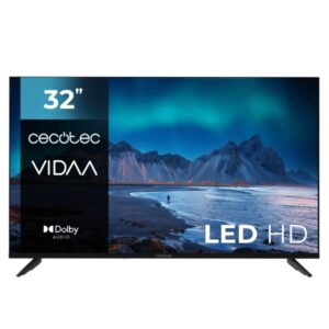 cecotec a5 series alh50032 televisor smart tv de 32" led con resolucion hd sistema dolby audio sistema operativo vidaa wifi integrado 3 hdmi 2 usb sonido 16w color negro