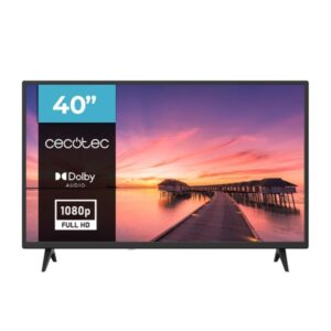 cecotec 0 series 0040 televisor 40" led con resolucion hd sistema dolby conexiones hdmi y usb sintonizador dvb retroiluminacion led alto contraste color negro