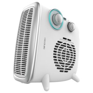 cecotec readywarm 2070 max dual calefactor electrico 1800w 3 modos 2 niveles de potencia termostato uso en estancias de 15m2 ligero y estable funcionamiento silencioso color blanco