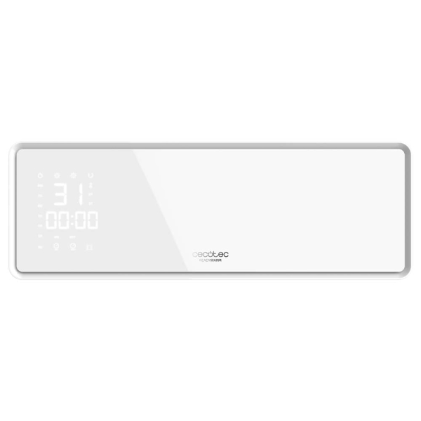 cecotec ready warm 5310 powerbox ceramic calefactor ceramico de pared 2000w proteccion ip23 termostato modos eco y turbo funcion oscilacion temporizador 24h color blanco