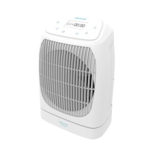 cecotec readywarm 9870 smart rotate calefactor electrico 2000w oscilacion a 60º pantalla lcd temporizador 2 niveles de potencia 3 modos seguridad multiple color blanco