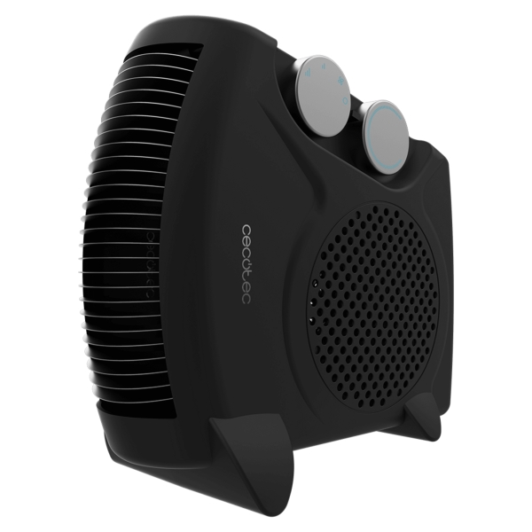 cecotec readywarm 2000 max dual calefactor electrico 2000w 3 modos de calor termostato regulable uso portatil y ligero sistema de seguridad silencioso color negro