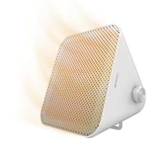 cecotec readywarm 1500 max ceramic design calefactor ceramico de sobremesa 1500w termostato regulable 3 modos de funcionamiento seguridad integrada uso en interiores color blanco
