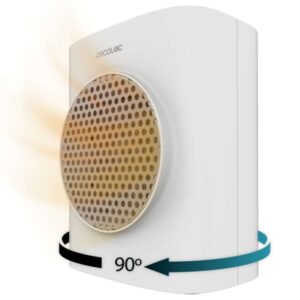 cecotec readywarm 1570 max ceramic rotate smart calefactor ceramico de sobremesa potencia de 1500w oscilante pantalla digital termostato regulable 3 modos de calor color blanco